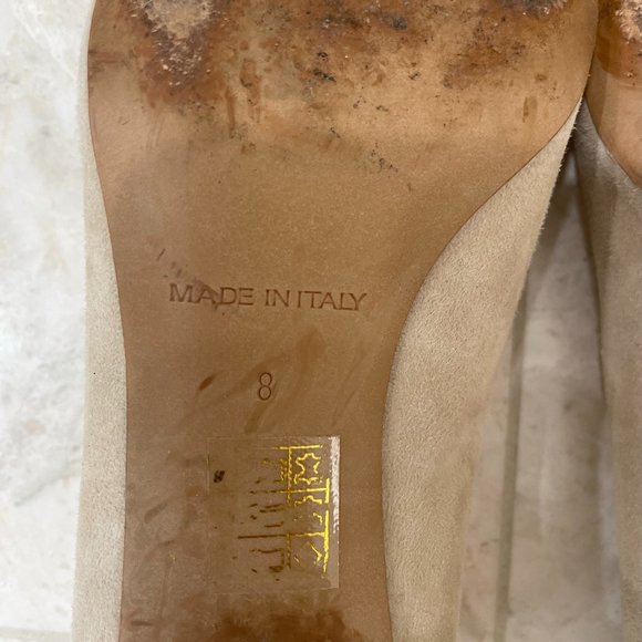 EVERLANE {9.5} Shoes The Day Heel Suede Beige - Picture 11 of 12